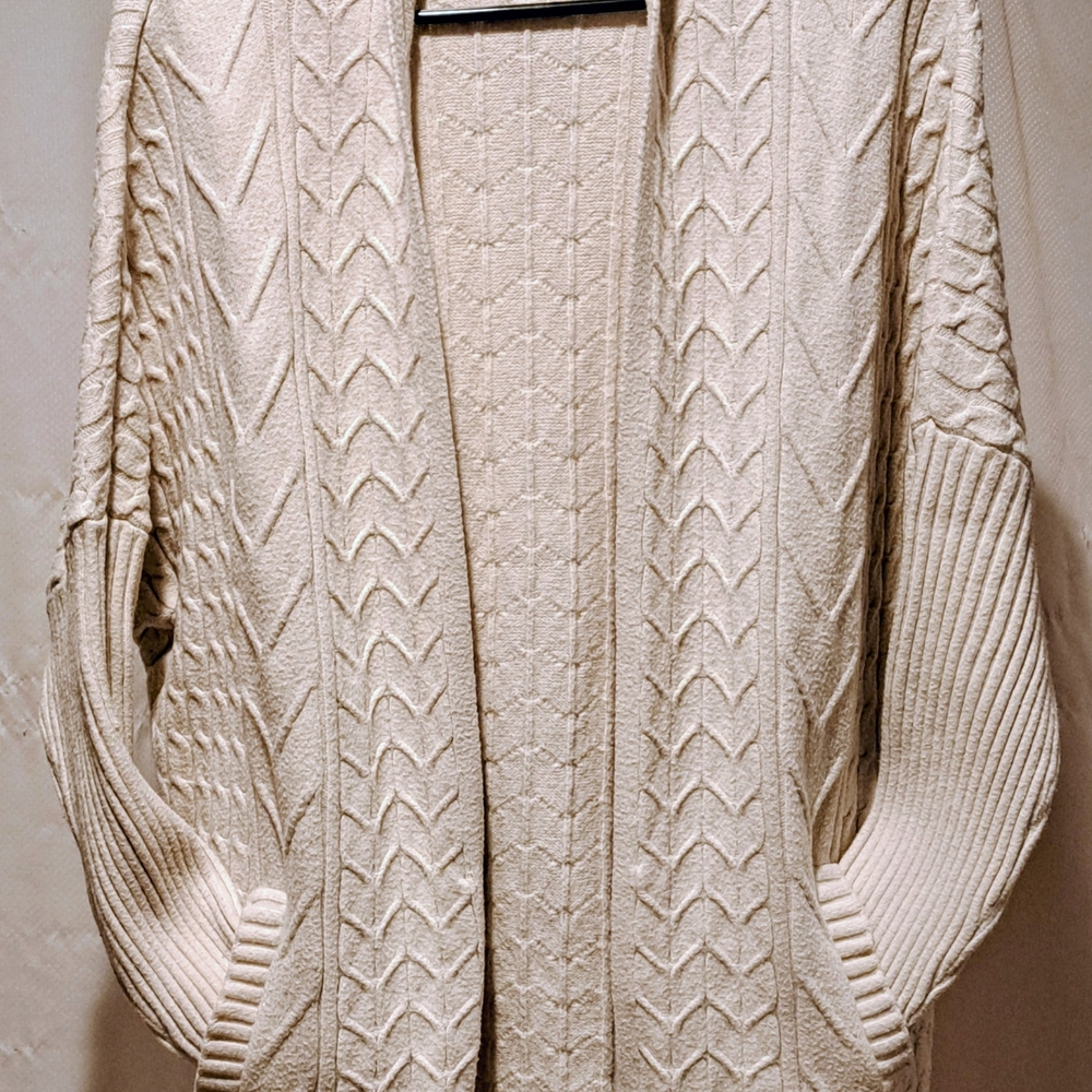 Cyrus Cream Textured Cardigan